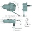 GRANIT Wischermotor 12 V, 110°, M16 x 1, M8, 60 mm, 35 mm | ER406371, VA406371