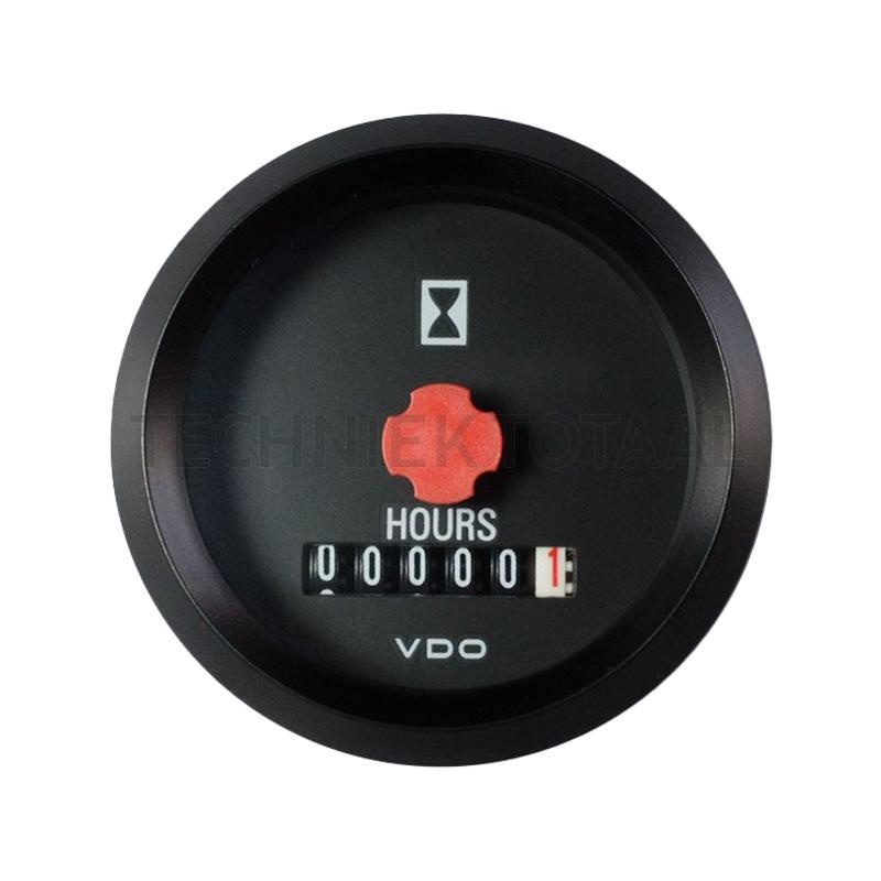 VDO Betriebsstundenzähler 8 - 32 V, 99999,9 uur, LED-verlichting | A2C1936240030