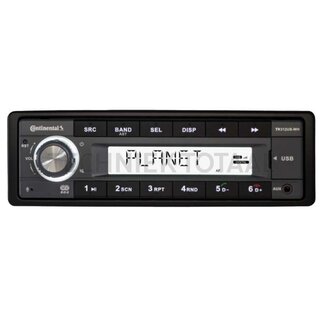Continental Radio TR312UB-WH 12 V, FM RDS, bluetooth, USB