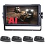 GRANIT 360° AI videosysteem 10,1 inch monitor met 4 AI-camera's 1080p