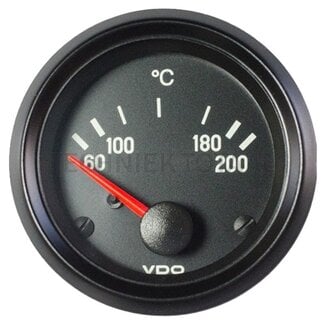 VDO Temperature display 50 - 200 °C, 21,5 - 30 V