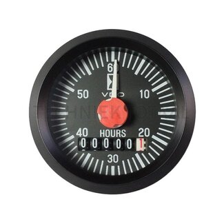 VDO Betriebsstundenzähler Ø 52 mm, 8 - 32 V, 99999,9 Stunde, IP64