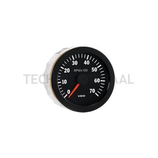 VDO Toerenteller 0 - 7.000 rpm, Ø 80 mm, 12 V Cockpit Vision