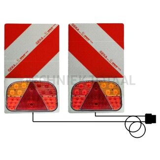 GEKA LED Warntafelsatz einseitig 462 x 283 mm, Kabel 7 m