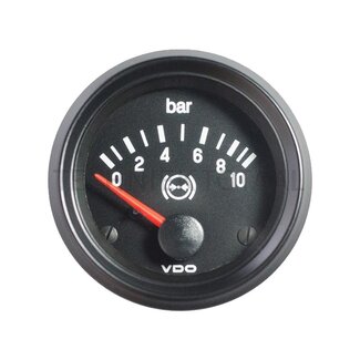 VDO Druckanzeige Bremsdruck 0 - 10 bar, 52 mm, 24 V, Cockpit Int.