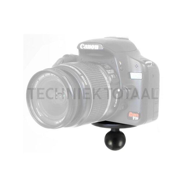 RAM MOUNTS Basisplaat met draadpen B-kogel Ø 25,4 mm, plaat Ø 63,5 mm, 1/4-20 | RAM-B-202AU