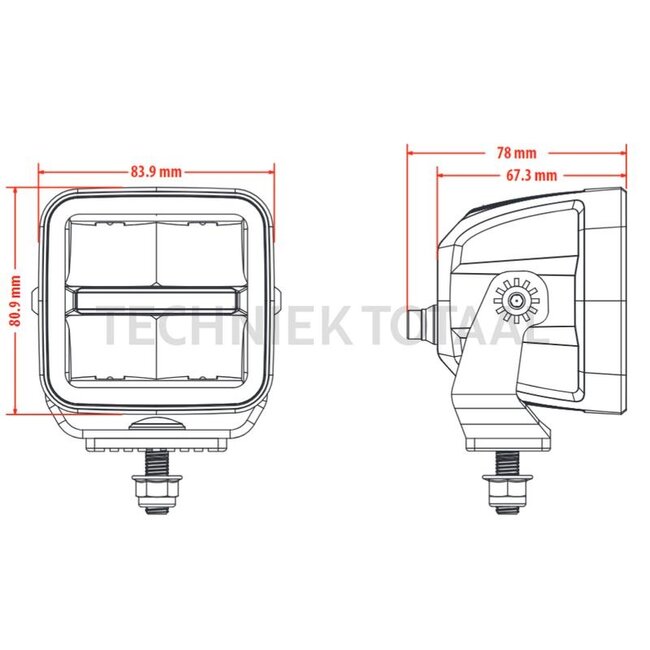 GRANIT LED work lights floodlight 12 / 24 V, 4335 lm, 37,6 W, DT-4