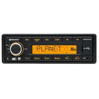Continental Radio TRDW312UB-OR/WAN 12 V, DAB+, FM RDS, bluetooth, USB