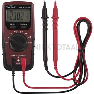 Testboy Digitale multimeter Pocket 100, 0 - 600 V, 40 - 1000 Hz
