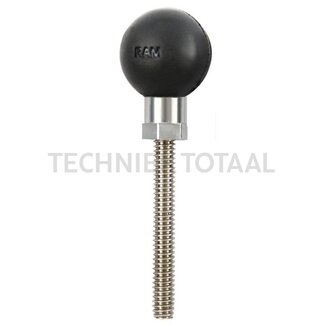 RAM MOUNTS Resin ball with thread pin B-ball Ø 25,4 mm, thread 1/4 inch, 64 mm