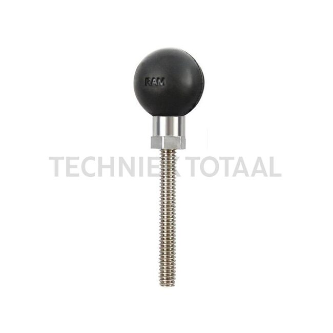 RAM MOUNTS Resin ball with thread pin B-ball Ø 25,4 mm, thread 1/4 inch, 64 mm | RAM-B-273U