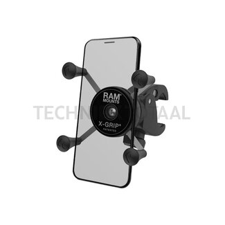 RAM MOUNTS X-Grip clamp bracket smartphone 47,8 - 82,6 mm, tube-Ø 6,0 - 38,1 mm