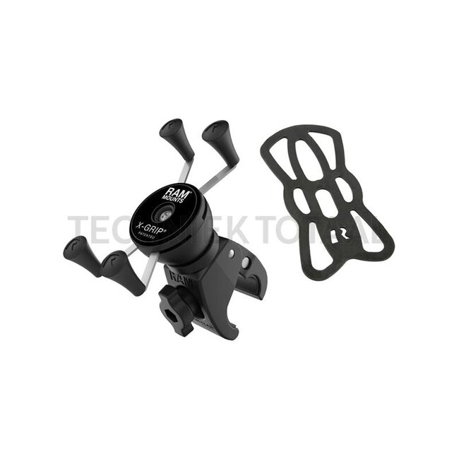 RAM MOUNTS X-Grip Klemmhalter smartphone 47,8 - 82,6 mm, Rohr-Ø 6,0 - 38,1 mm | RAM-HOL-UN7-400-1U