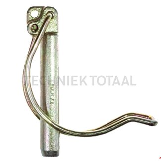 Rübig Rohrklappstecker A 15,5 mm, B 65 mm, C 75 mm, D 95 mm, E 21,5 mm verzinkt