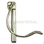 Rübig Rohrklappstecker A 15,5 mm, B 65 mm, C 75 mm, D 95 mm, E 21,5 mm verzinkt | 06162501
