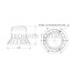 Vignal LED zwaailamp Ø 148 mm, 10 - 110 V, 3 bouten Linde, Still | 0009741800, 0009741801, 0009741829, 0714003, 1067782-001
