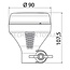 Vignal LED flitslamp ATLASSINO Ø 90 mm, 10 - 30 V, opsteekpen