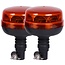 GRANIT Set of LED rotating beacons 12 / 24 V, Ø 134 mm - 2 pieces