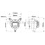 GRANIT Abblendlicht LED 113 x 122 x 92 mm, 12 / 24 V, 20 W John Deere | AL209451, RE288373, RE305676, RE346166, RE346167