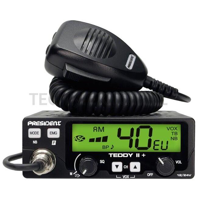 STABO CB-radio President Teddy II+, ASC, VOX 12 / 24 V | 40366