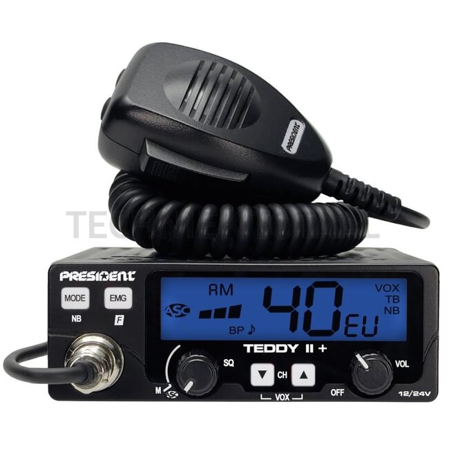 STABO CB-radio President Teddy II+, ASC, VOX 12 / 24 V | 40366