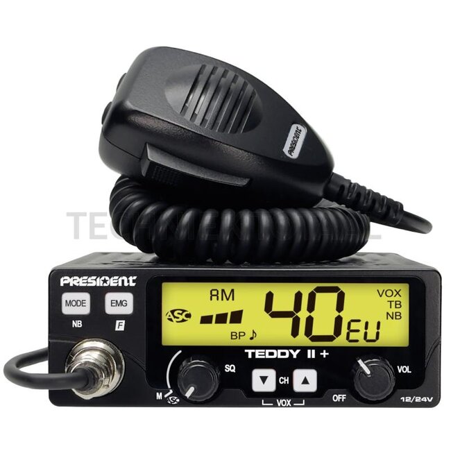 STABO CB-radio President Teddy II+, ASC, VOX 12 / 24 V | 40366