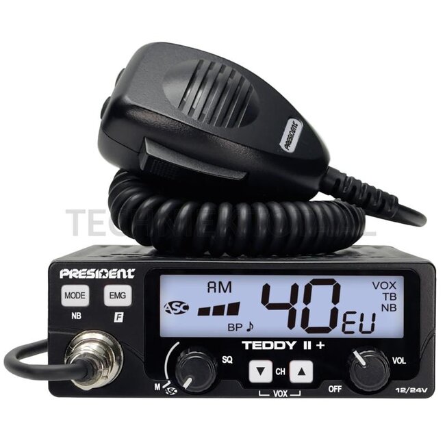 STABO CB-radio President Teddy II+, ASC, VOX 12 / 24 V | 40366
