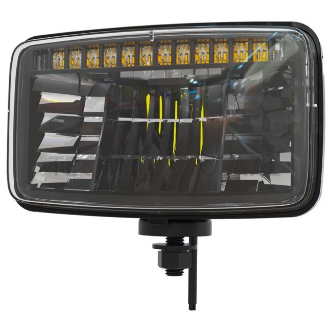 GRANIT Koplamp LED vierkant 155 x 102 x 73 mm, H4, 12/24 V | 3786693M92