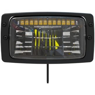 LED main headlight square 183 x 102 x 73 mm, H4, 12/24 V