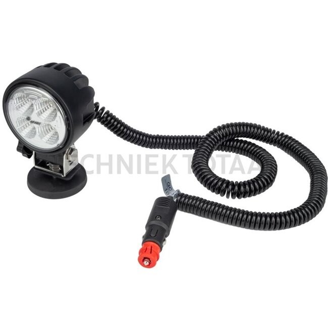 GRANIT LED work lights 15 W, 1700 lm, 87 x 87 x 72 mm, spiral cable 8000 mm