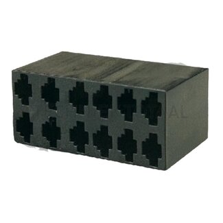 Cobo Aansluitstekker 12-polig, 12 / 24 V, aansluiting 6,35 mm