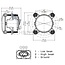SACEX LED headlight main beam and dipped beam 9 - 32 V, Ø 90 mm
