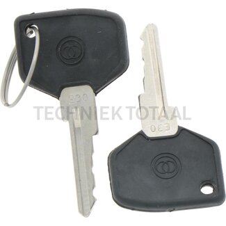 Cobo Replacement key lock number E30 - 2 pieces