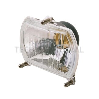 Cobo Headlight dipped beam, main beam 12 V, lamp R2, glass