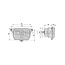 Cobo Headlight dipped beam, main beam 12 V, lamp R2, glass | 1015390