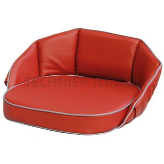 GRANIT Sitzkissen rot, Rückenhöhe 20 cm, PVC