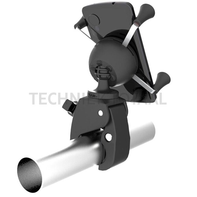 RAM MOUNTS X-Grip klemhouder smartphone 47,63 - 82,55 mm, buis-Ø 15,9 - 29,0 mm | RAM-HOL-UN7-400U