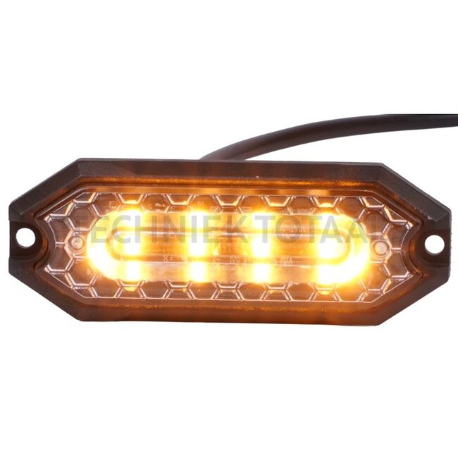 GRANIT LED flashing beacon orange 5,5 W, 12 / 24 V, 95 x 35 x 11,4 mm