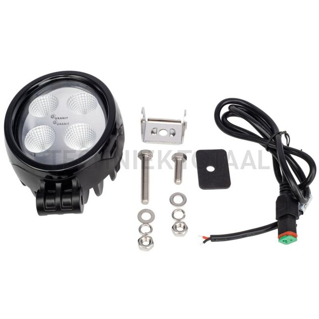 GRANIT Werklamp LED ovaal 15 W, 1900 lm, 104 x 119 x 80 mm, 12 / 24 V | AL119291, AL150478, RE219708, RE233263
