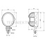 GRANIT LED work lights oval 15 W, 1900 lm, 104 x 119 x 80 mm, 12 / 24 V | AL119291, AL150478, RE219708, RE233263