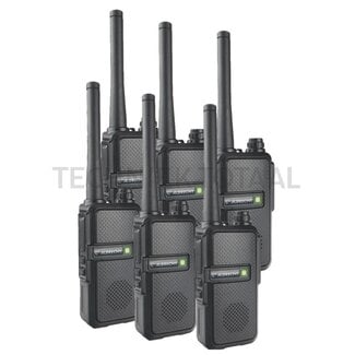 Albrecht Tectalk Worker 3 PMR446 kofferset mit standlader - 6 Stück