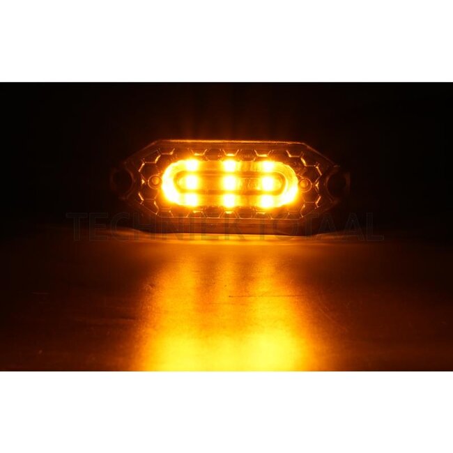 GRANIT LED flashing beacon 79 x 35 x 11,4 mm, 12 / 24 V, screwed