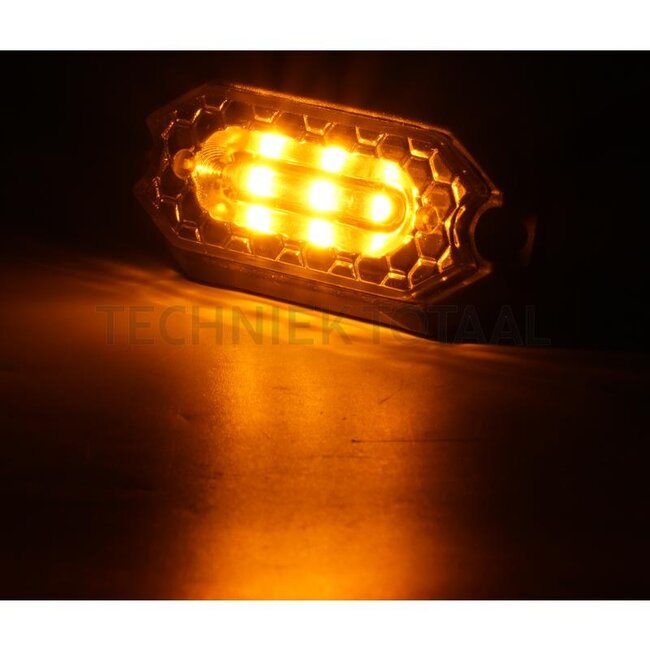 GRANIT LED flashing beacon 79 x 35 x 11,4 mm, 12 / 24 V, screwed