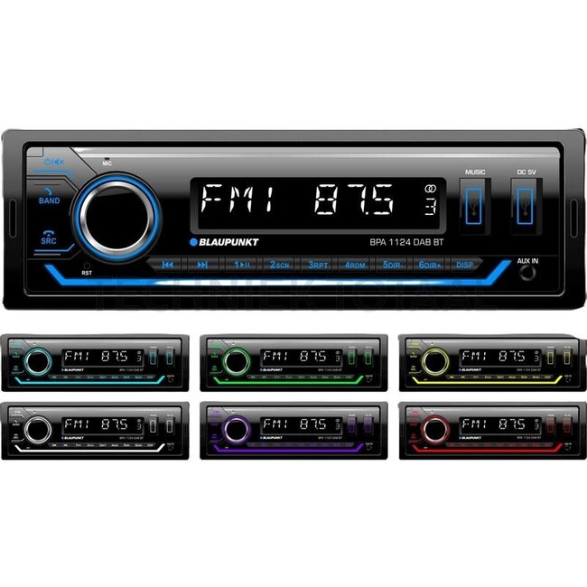 Blaupunkt Autoradio BPA 1124 DAB BT FM, AM, DAB+, RDS, 12 V | 2001023000006