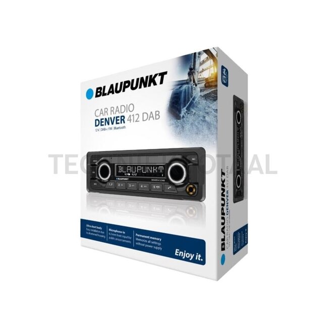 Blaupunkt Denver 412 DAB radio 12 V, DAB+/FM, bluetooth, 4x 50 watt | 2001024000002