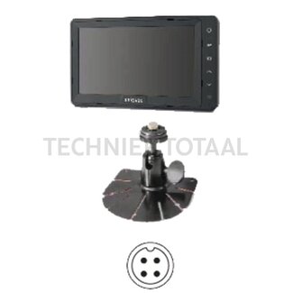 BRIGADE Digitale Monitor 7 Zoll, 12-24 V, 3 Kameraeingänge, IP30