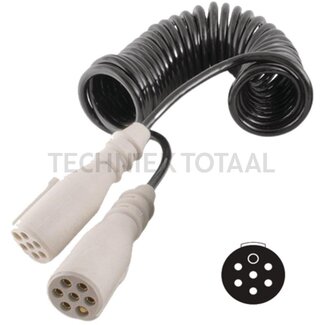 BRIGADE Spiralkabel SC-07-24S mit 7-polige Stecker 24 V