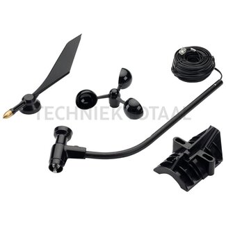 Climavi Davis-anemometer mit Adapter und windvaan, 12 Meter Kabel
