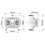 GRANIT LED main headlight square 155 x 102 x 80,5 mm, H4, two installation options | 1015512, 5186962