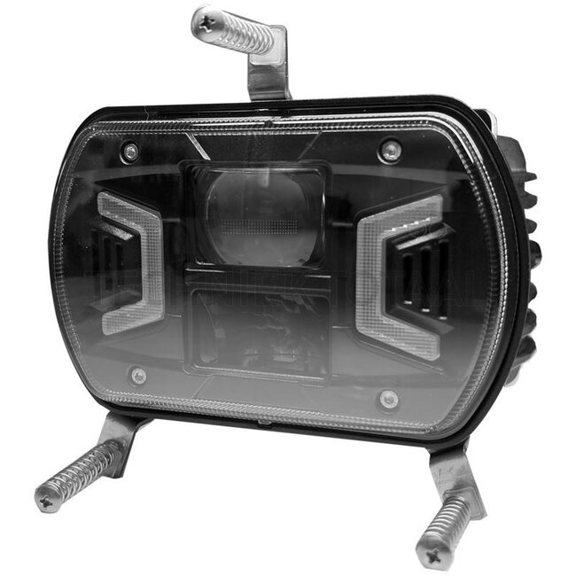 GRANIT Koplamp LED vierkant 155 x 102 x 80,5 mm, H4, twee installatieopties | 1015512, 5186962